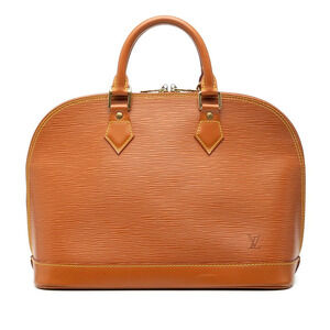 Louis Vuitton Epi Alma Handbag Kenya Brown Leather